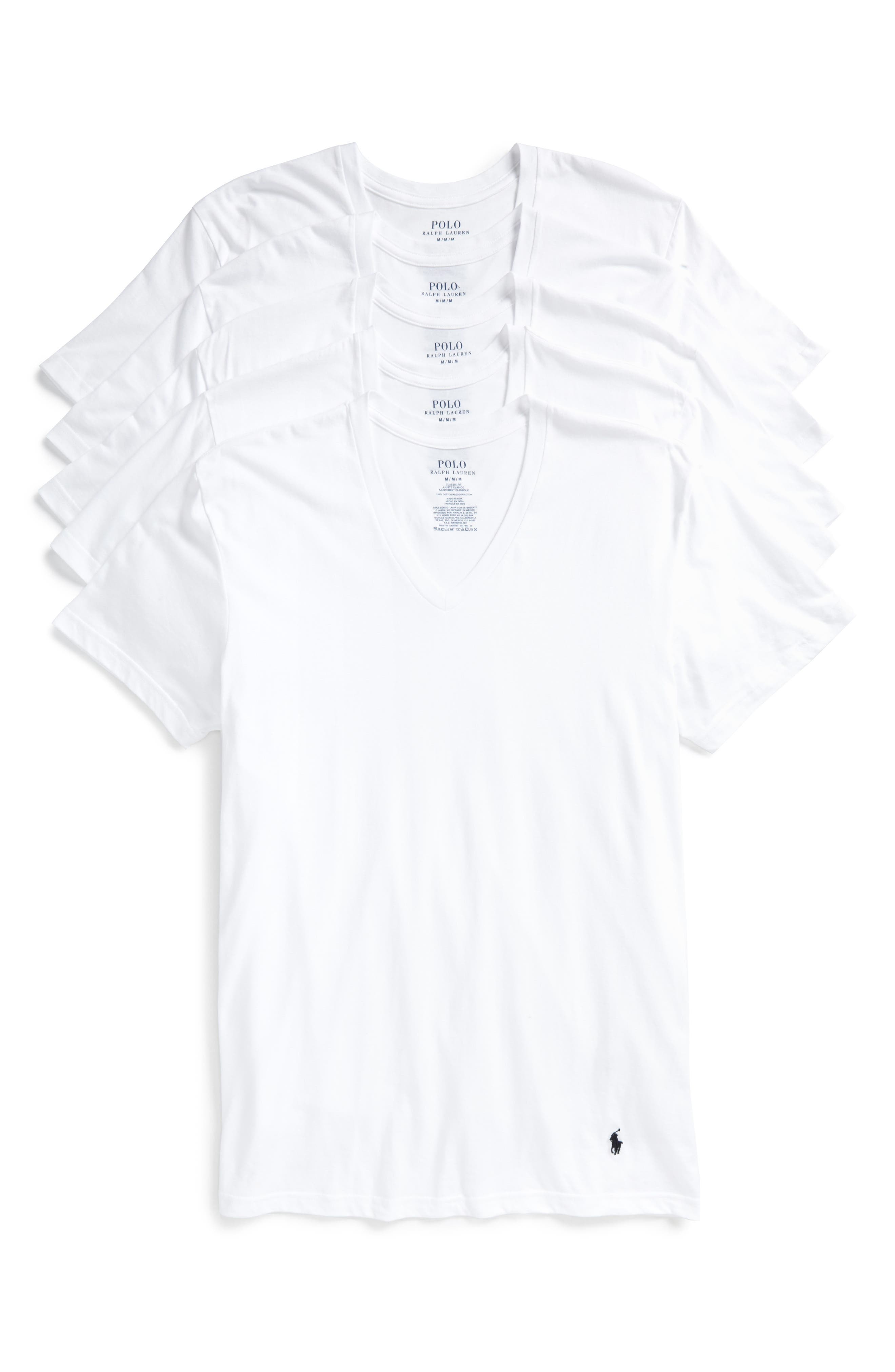 Polo Ralph Lauren 5-Pack V-Neck T-Shirts